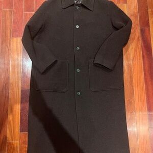 Brown Wool Coat by Zara